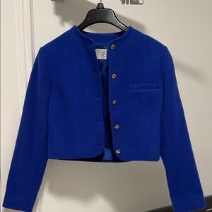 VINTAGE Pendleton Cobalt Blue Women's Jacket with Brass Buttons